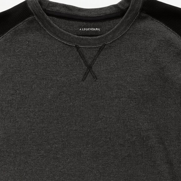 Legendary Anglers Breakline Thermal Crew Shirt - Large Tall Dark Gray - Picture 5 of 6